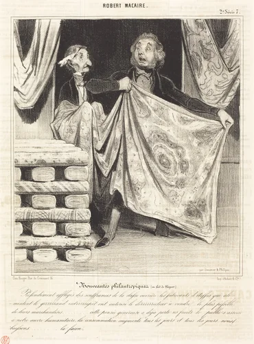 Nouveautés philantropiques... by Honoré Daumier, print, 1841