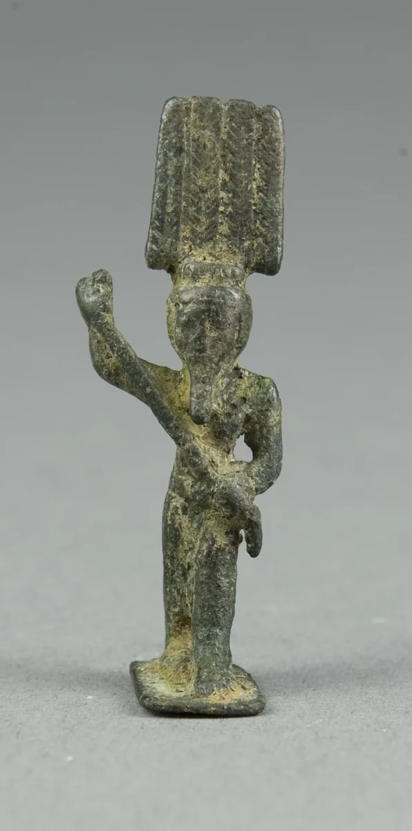 Amulet of the God Onuris by Egyptian, metalwork, -1070--656