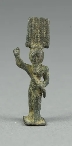 Amulet of the God Onuris by Egyptian, metalwork, -1070--656