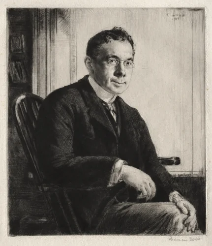 Campbell Dodgson by Francis Dodd, print, 1908