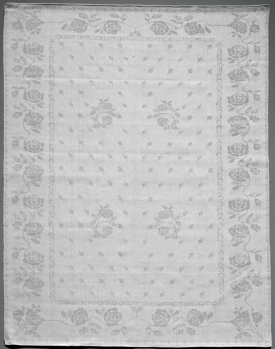 Servet met motief van rozen by anonymous, other, 1750-1785