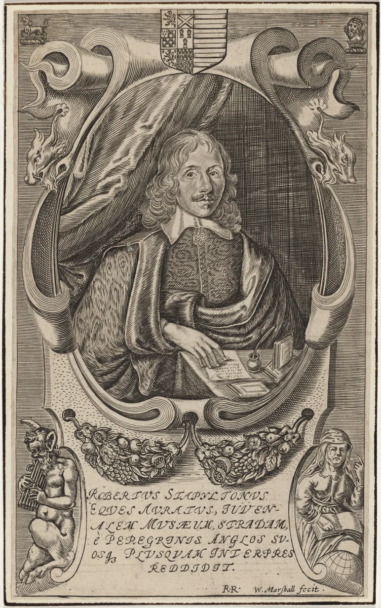 Sir Robert Stapylton by William Marshall, print, 1569-1677
