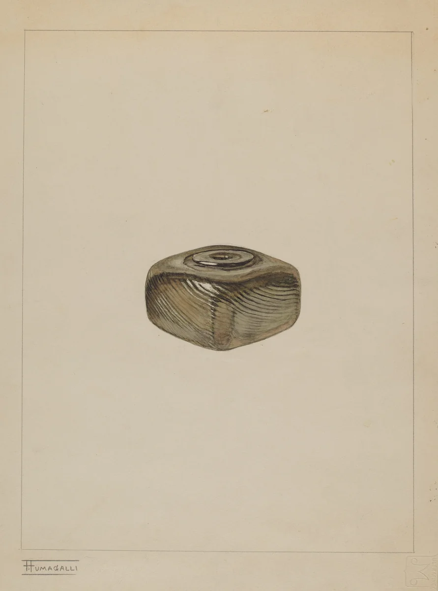 Inkwell by Frank Fumagalli, index of american design, 1937