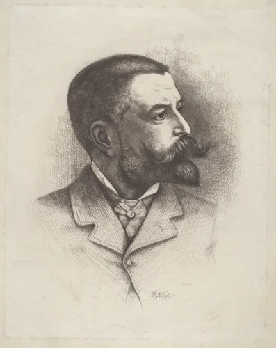 Self-Portrait by Thomas Nast, print, 1884