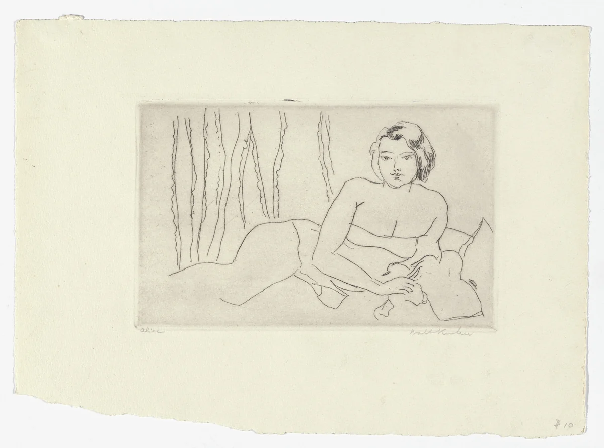 Alice by Walt Kuhn, print, 1927