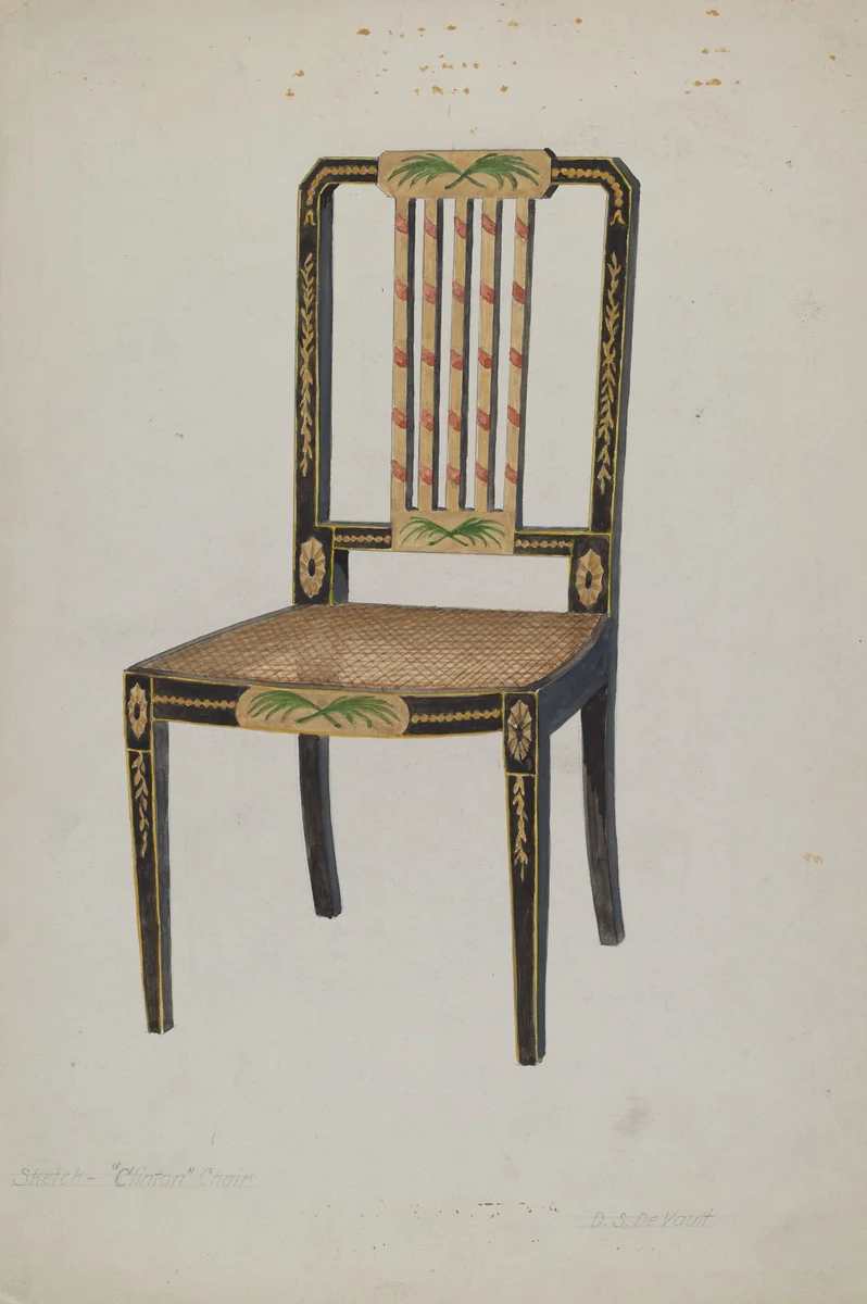 Side Chair by David S. De Vault, index of american design, 1935-1942