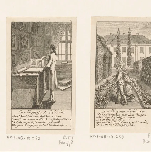 Prentenliefhebber by Daniel Nikolaus Chodowiecki, print, 1780
