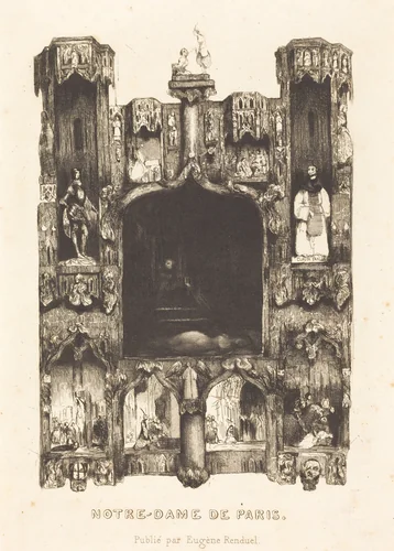 Notre-Dame de Paris by Célestin Nanteuil, print, 1832
