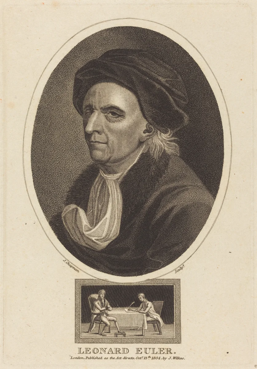 Leonard Euler by John Chapman, print, 1804