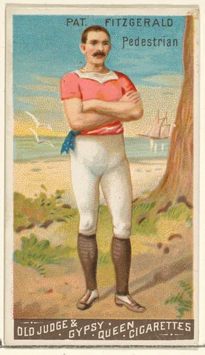 Patrick Fitzgerald, Pedestrian, from the Goodwin Champion series for Old Judge and Gypsy Queen Cigarettes by Goodwin & Company, print, 1888