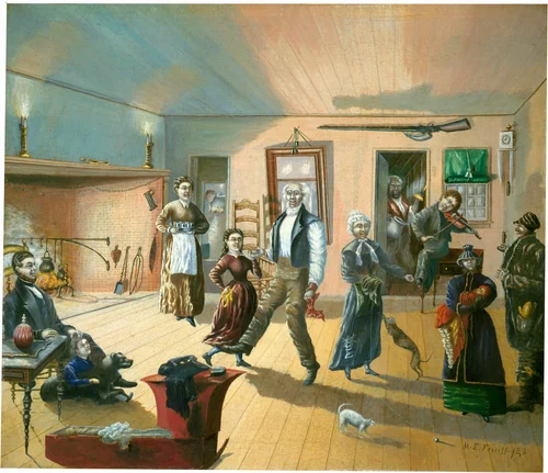 Country Dance by Martin Edgar Ferrill, painting, 1883