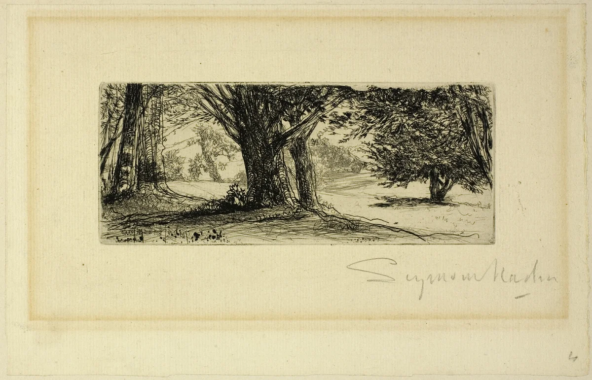 The Holly Fields by Francis Seymour-Haden, print, 1860