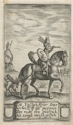 Vos te paard by Everard Meyster, print, 1668