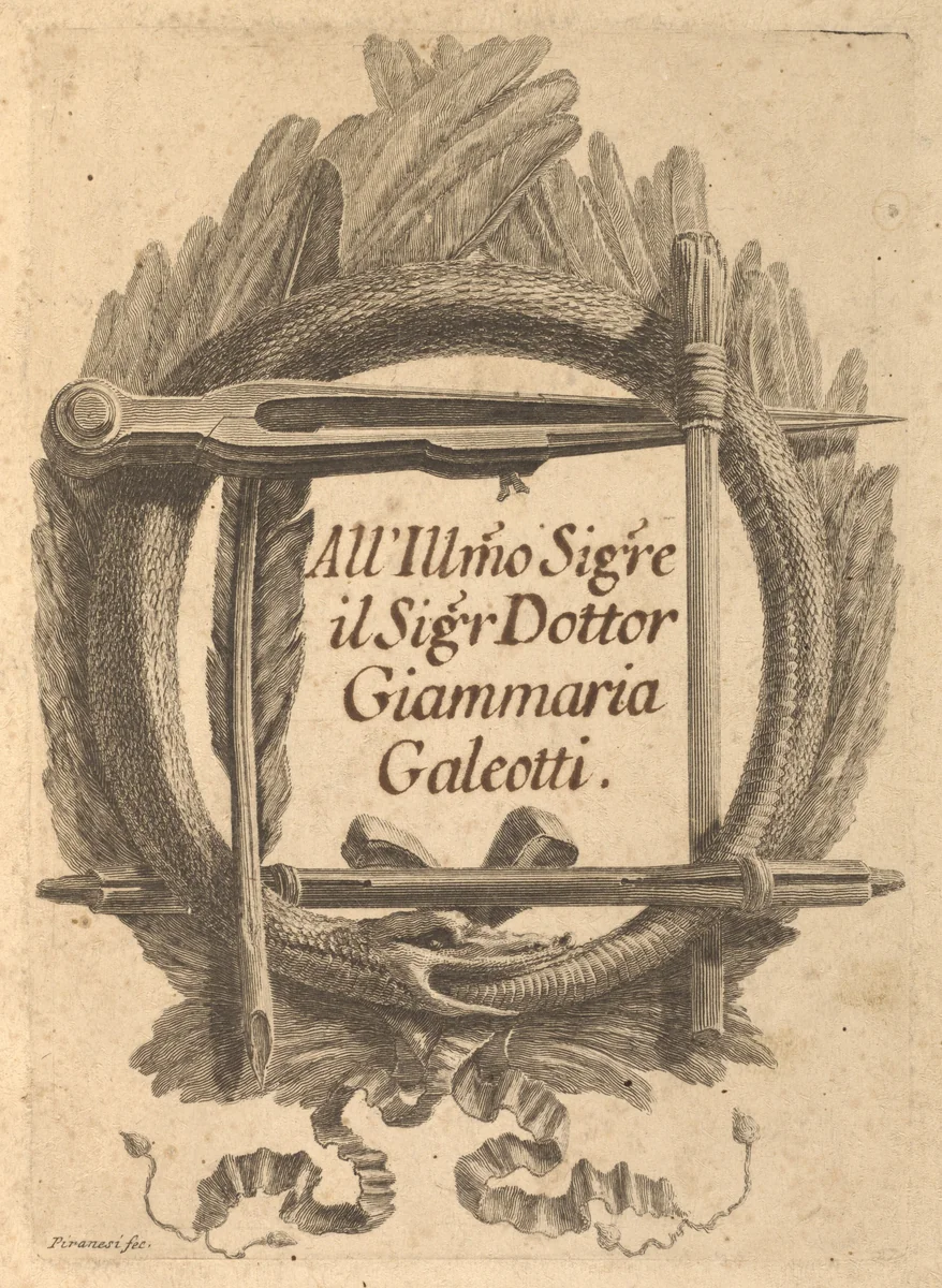 Lettere di Giustificazione scritte a Milord Charlemont e a' di lui Agenti di Roma by Giovanni Battista Piranesi, volume, 1757