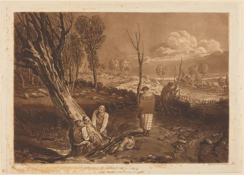 Hedging and Ditching by Joseph Mallord William Turner, print, 1812