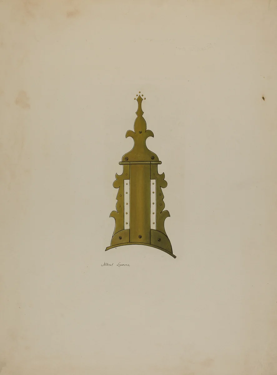 Patch Box of Kentucky Rifle by Albert Levone, index of american design, 1938