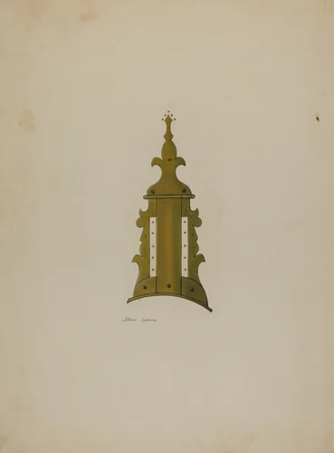 Patch Box of Kentucky Rifle by Albert Levone, index of american design, 1938