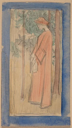 Study for a Panel by Charles Sprague Pearce, drawing, 1890-1897