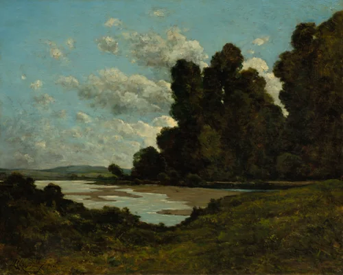 The River Loire at Nevers by Henri Joseph Harpignies, painting, 1901