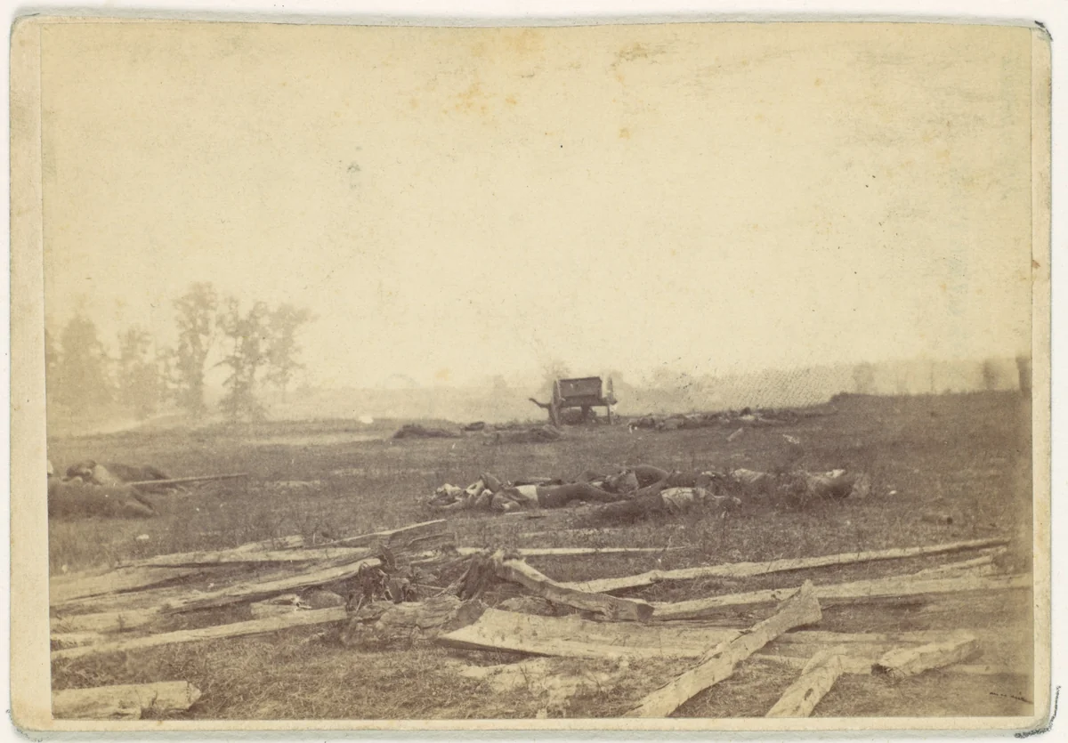 View on the Battlefield of Antietam, September 1862 by Alexander Gardner, photograph, 1862