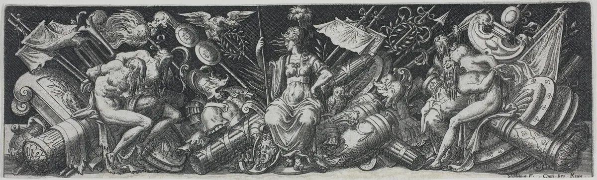 Combats and Triumphs by Etienne Delaune, print, 1538-1583