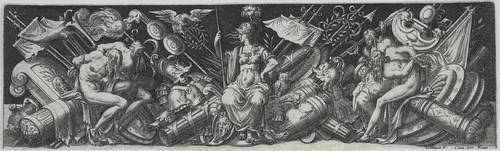 Combats and Triumphs by Etienne Delaune, print, 1538-1583