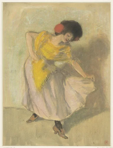 Danseres by Armand Rassenfosse, drawing, 1872-1934