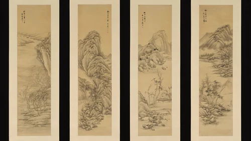 Landscapes after old masters by Dai Xi, painting, 1834-1866