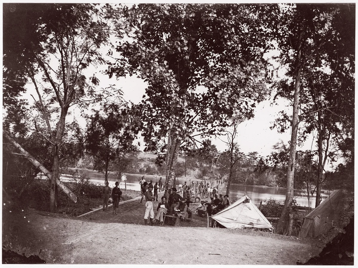 Fort Brady, James River by Andrew Joseph Russell, photograph, 1864