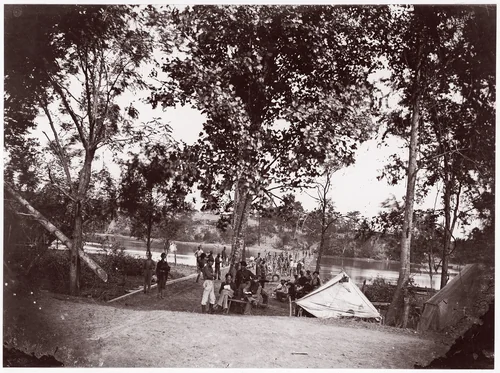 Fort Brady, James River by Andrew Joseph Russell, photograph, 1864