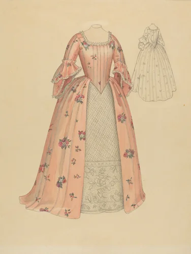 Silk Gown by Maude Schell, index of american design, 1936