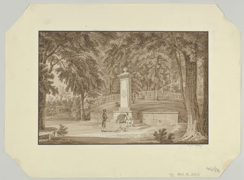 Emiliekilde (Emilie's Spring) in Gentofte by Heinrich Holm, drawing, 1818-1828