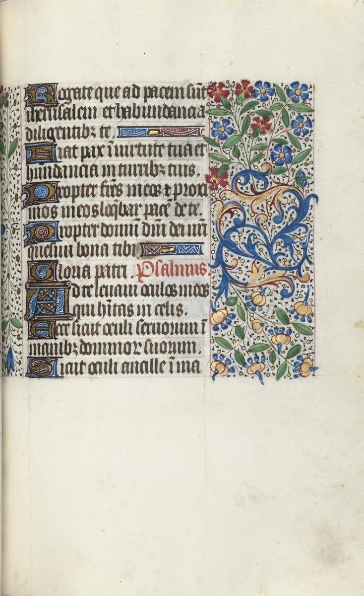 Book of Hours (Use of Rouen): fol. 70r by Master of the Geneva Latini, book, 1465-1475