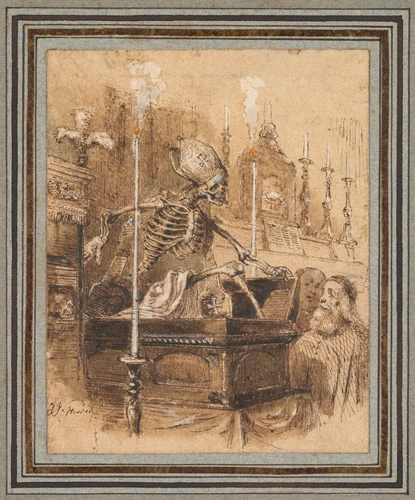 The Relics by Jean-Jacques Grandville, drawing, 1830-1840