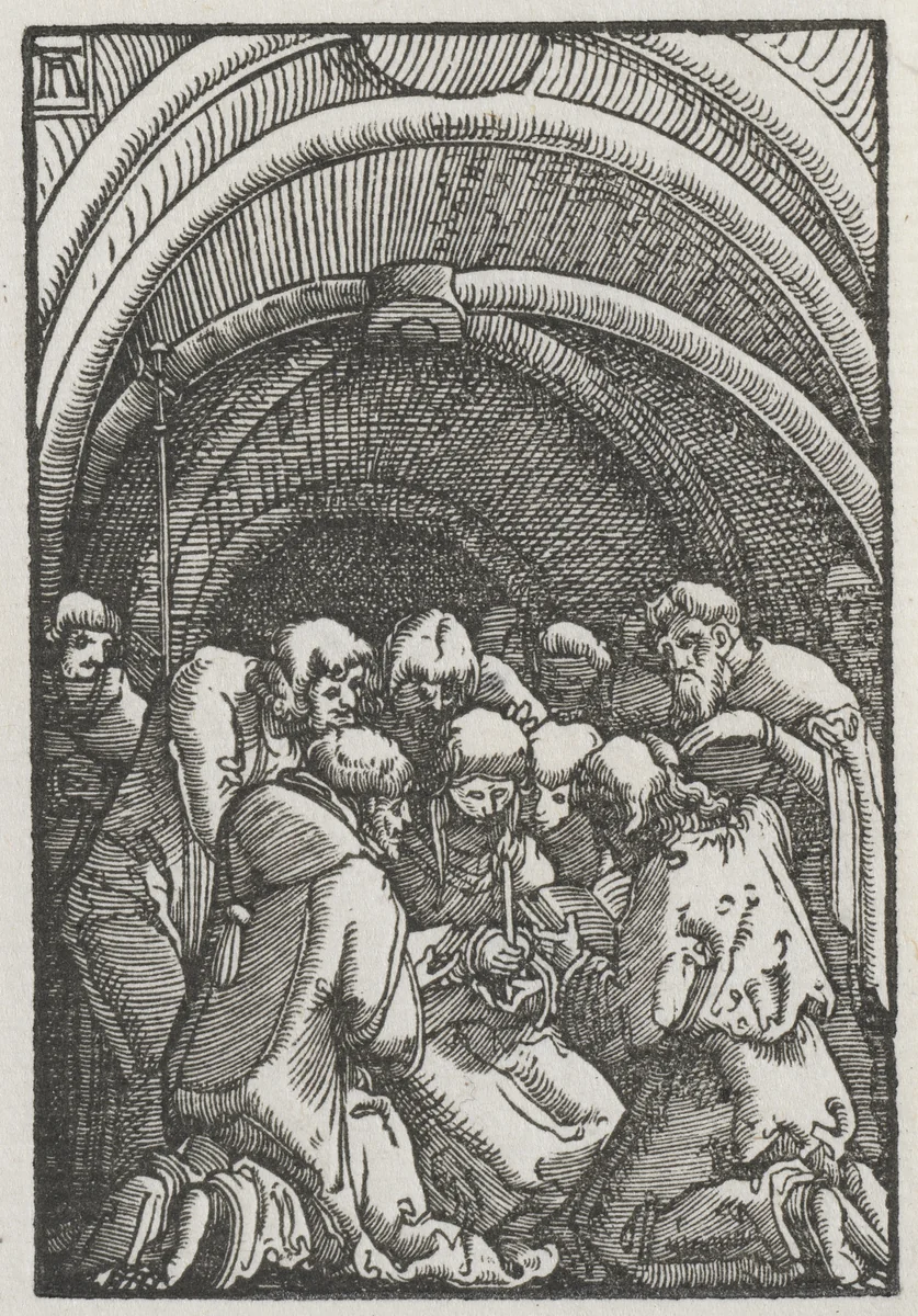 The Fall and Redemption of Man: The Death of the Virgin by Albrecht Altdorfer, print, 1510-1520