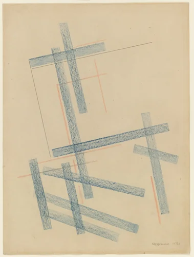 Line Construction by Aleksandr Rodchenko, drawing, 1921