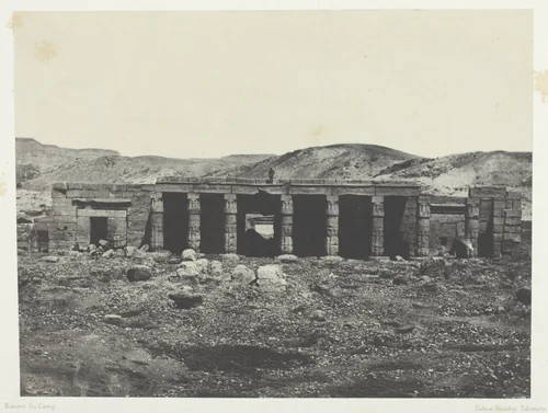 Gournah, Palais de Ménephta 1er; Thèbes, plate 61 from the album "Egypte, Nubie, Palestine et Syrie" (1852) by Maxime Du Camp, photograph, 1849-1851