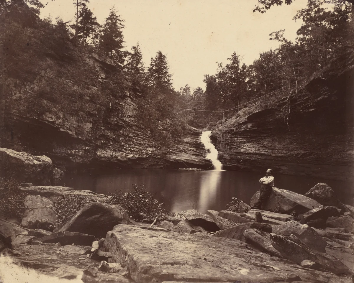 Lula Lake, Lookout Mountain, Georgia by Isaac H. Bonsall, photograph, 1864-1865