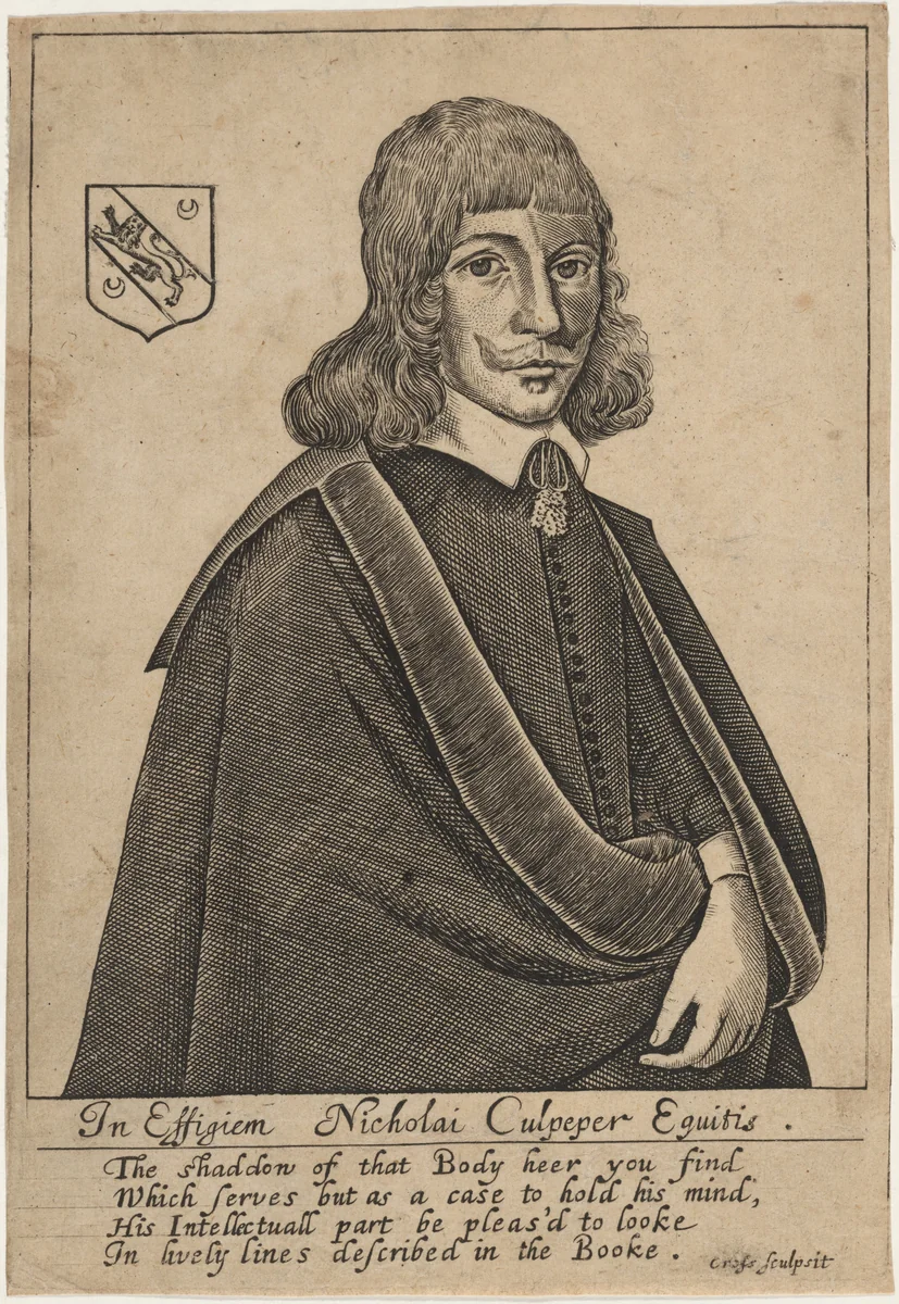 Nicholai Culpeper, Equitus by Thomas Cross, print, 1602-1704