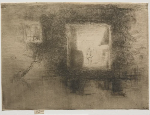 Nocturne Furnace by James McNeill Whistler, print, 1879-1880