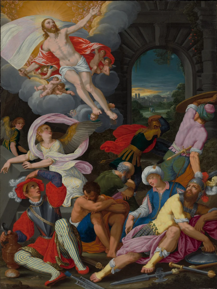 The Resurrection of Christ by Johann König, painting, 1600-1700