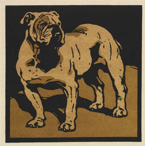 The Square Book of Animals: The British Bull-Dog by William Nicholson, print, 1899