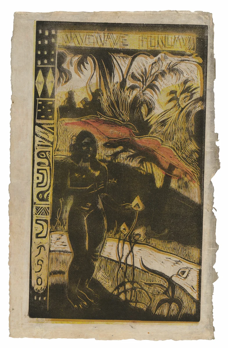 Nave nave fenua (Delightful Land), from the Noa Noa Suite by Paul Gauguin, print, 1893-1894