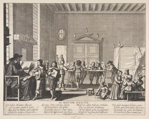 The School Master by Abraham Bosse, print, 1633-1643