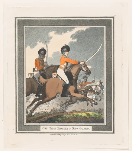 Off Side Protect, New Guard by Thomas Rowlandson, print, 1798