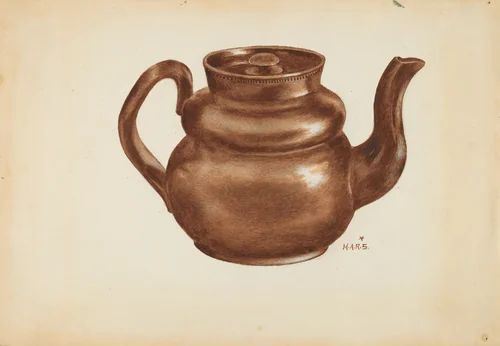 Teapot by Margaret Stottlemeyer, index of american design, 1936
