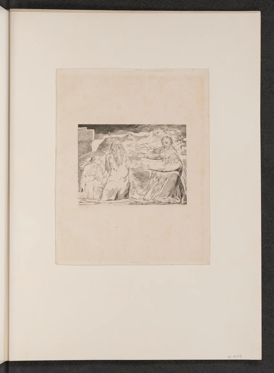 Job Rebuked by His Friends by William Blake, portfolio, 1825