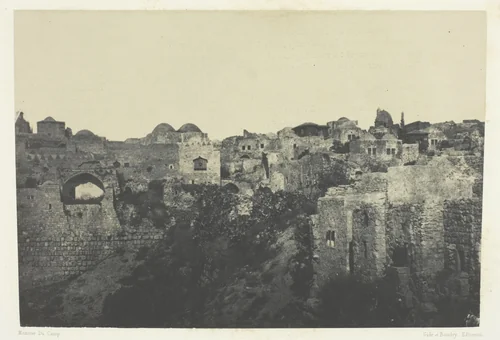 Quartier Occidental, Jérusalem; Palestine by Maxime Du Camp, photograph, 1849-1851