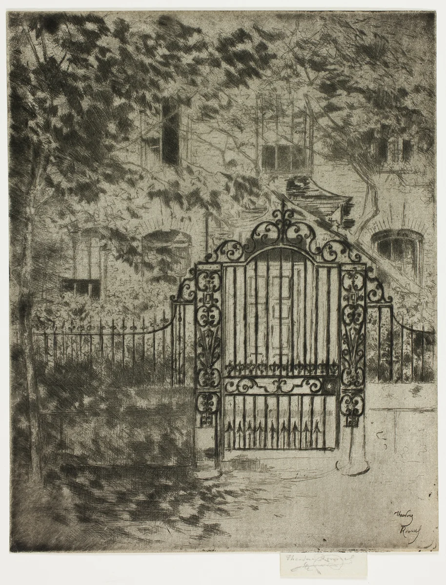 The Gate, Chelsea by Theodore Roussel, print, 1889-1890