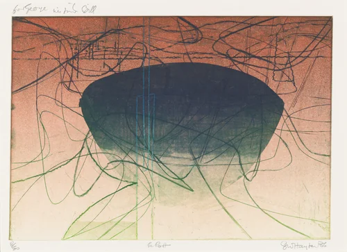 Le port (The Harbor) by Stanley William Hayter, print, 1986